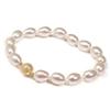 7 -8 mm White Cultured Freshwater Pearl Bracelet