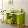 Gabby Student Desk Green and White