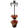 Fusion Solar 3-head LED Post Lantern with Planters