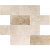 Modamo Ivory Noce Ceramic Mosaic - 3 inches x 6 inches