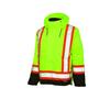 Work King Hi-Vis 5-In-1 System Jacket With Safety Stripes Yellow/Green Large