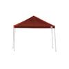 ShelterLogic 12x12 Straight Leg Pop-Up Canopy, Red Cover, Black Roller Bag
