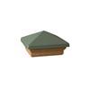 Veranda 4x4 Post Cap,Verona High Point, Green, Pressure-Treated Base