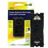 Leviton - Renu Leviton Renu Tamper Resistant GFCI Receptacle REG15-WW, 15A-125VAC, in Onyx Black