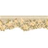 The Wallpaper Company 6.83 In. H Beige Magnolia Border