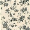 The Wallpaper Company 20.5 In. W Black and Crème Large Floral Wallpaper