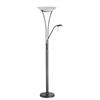 Illumine 1+1 Light Floor Lamp Black Finish