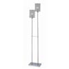 Illumine 2 Light Floor Lamp Chrome Finish Frost Glass Shade