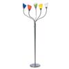 Illumine 5 Light Floor Lamp Steel Finish