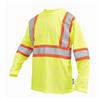 WORK KING Medium Orange Long Sleeve Safety Shirt