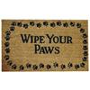 18" X 30" Paws Coir Door Mat, with Rubber Back