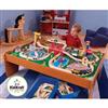 KIDKRAFT Around Town Wooden Train Set and Table