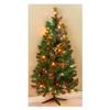 4.5' 100 Clear Light Half-Wall Prelit Christmas Tree