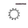 HOME PAK 10 Pack 1/2" 410 Stainless Steel External Tooth Lock Washers