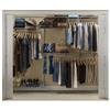 CLOSETMAID 5' - 8' Nickel Shelf Track Closet Organizer with Shoe Rack