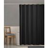 Black Fabric Shower Curtain/Liner