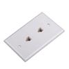 RCA 2 Modular White Decora Phone Wall Plate