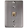 RCA Stainless Steel Phone Wall Mount Plate