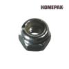 HOME PAK 10 Pack #10-24 Zinc Plated Nylon Insert Lock Nuts
