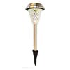 FUSION Silver Metal/Glass Mirror Mosaic Solar Stake Light