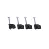 RCA 20 Pack Black RG6 Coaxial Clips, with Nail In Clamps