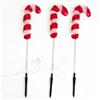 3 Piece Set 15 Light Candy Cane Pathmarkers