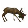 6" Woodland Winter Brown Resin Head Down Deer Figure