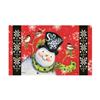 18" x 30" Snowman Wishes Rubber Door Mat Insert