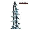 HOME BUILDER 4 Pack #6 Zinc Plated Walldriller Anchors, with Screws