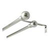 LEVOLOR 48"-84" Satin Nickel Ball Double Curtain Rod Set