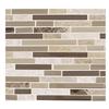 12" x 12" x 3/8" Mosaic Vienna Coffee Tile