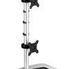 Visidec Freestanding Dual Vertical Monitor Mount