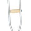 1med Beige aluminum Push Button Crutches (Large Size)