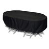 WeatherReady 92" Oval/Rect Table Cover, Black