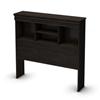 South Shore Quilliams Twin Headboard with storage (39'') Ebony, Model # 3377098