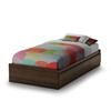 South Shore Cookie Twin Mates Bed (39'') Mocha, Model # 3471A1