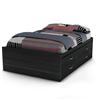 South Shore Cosmos Full Captain Bed Black Onyx , Model # 3127209