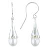 Miadora 6.5-7 mm Freshwater White Pearl Charm Earrings in Silver