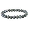 Miadora 8-8.5 mm FW Black Pearl Elastic Bracelet, 7 1/2 inches in length