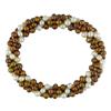 Miadora 4-5 mm Freshwater Brown and White Potato Pearl Multi Strand Bracelet, 7 inches