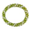 Miadora 4-5 mm FW Pistachio and White Potato Pearl Multi-Row Bracelet, 7 inches in length