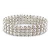 Miadora 3-Strand 5-6 mm Freshway Grey Button Pearl Bracelet - 7 inches