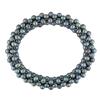 Miadora 4-5 mm Freshwater Black Potato Pearl Multi Strand Bracelet, 7 inches