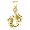 10k Yellow Gold Baby Feet Charm