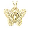 10k Yellow Gold Butterfly Charm