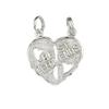 Sterling Silver Best Friends Charm