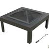 Faux Resin Wicker Metal Fire Pit