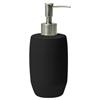 Lotion Bottle Ribbed - Black