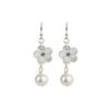 Sterling Silver Pearl and Mother of Pearl Earrings