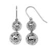 Sterling Silver Filigree Ball Drop Earrings